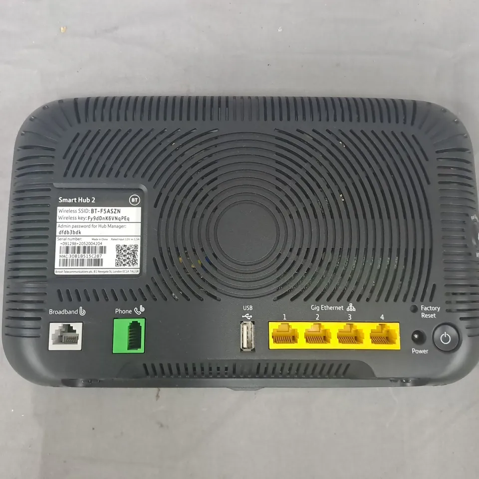 BT SMART HUB 2 ROUTER