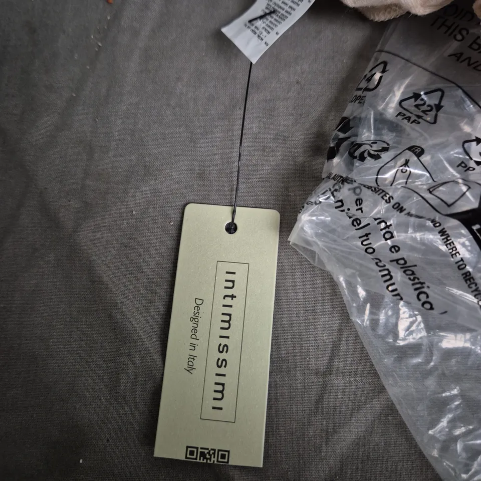 INTIMISSIMI BEIGE  WOMEN'S KNIT TOP, LONG SLEEVES, ROUND NECKLINE, SIZE S