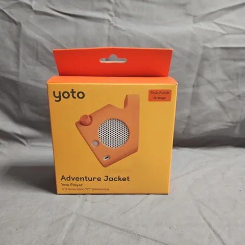 Yoto Adventure Jacket for Yoto Player – Orange, Boxed