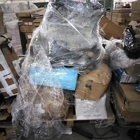 PALLET OF ASSORTED PRODUCTS AND HOUSEHOLD GOODS TO INCLUDE;YOGA MATT,PREMIUM PET CAR SEAT,PLAYPEN