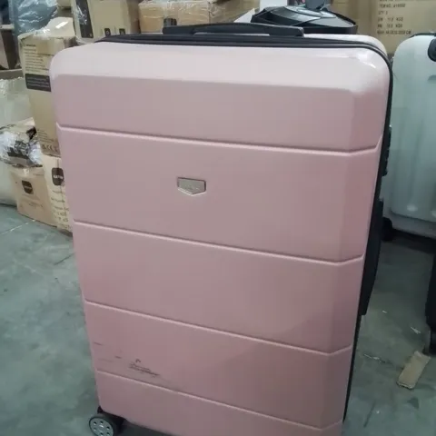 LUGG HARDSHELL LIGHTWEIGHT TRAVEL SUITCASE SET -PINK-