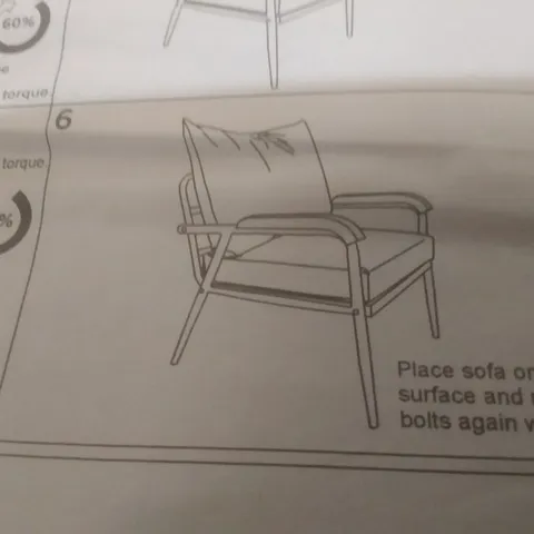 BOXED DARK BROWN ARM CHAIR