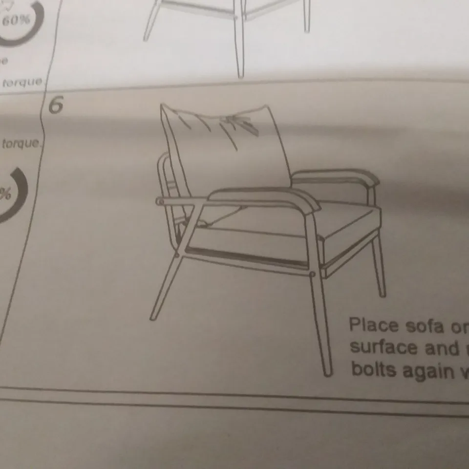 BOXED DARK BROWN ARM CHAIR