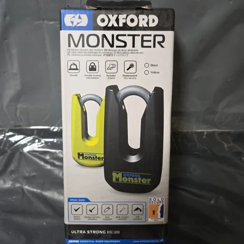 BOXED AND SEALED OXFORD MONSTER ULTRA STRONG DISC LOCK