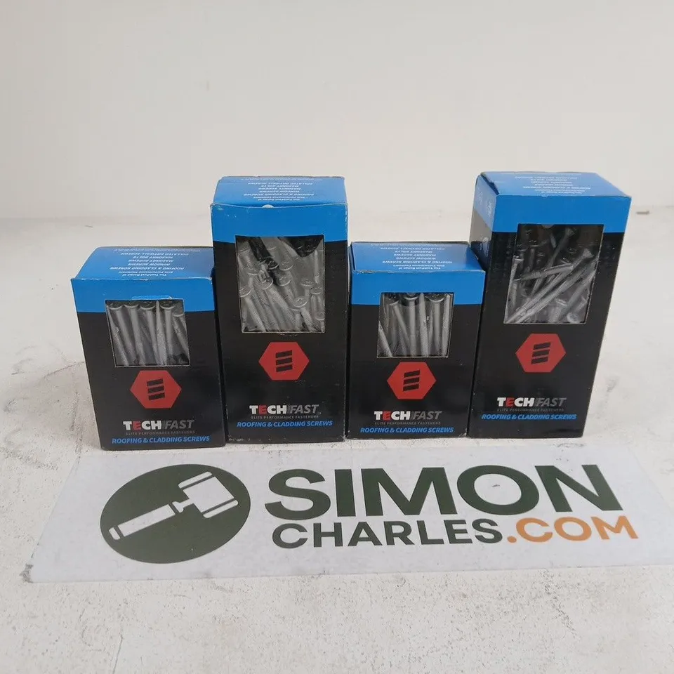 4 X TECHFAST ITEMS ROOFING/CLADDING SCREWS