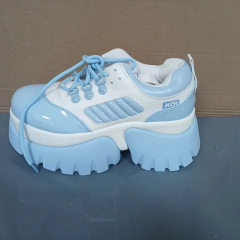 KOI FRUTTI TUTTI WOMEN'S PLATFORM SNEAKERS – LIGHT BLUE & WHITE UK 5 (EU 38, US 7)