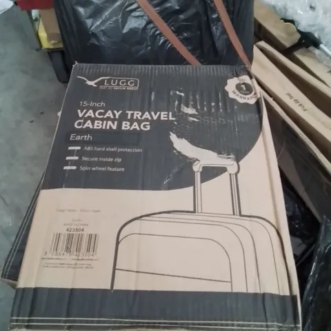BOXED LUGG 15INCH VACAY TRAVEL CABIN BAG EARTH 