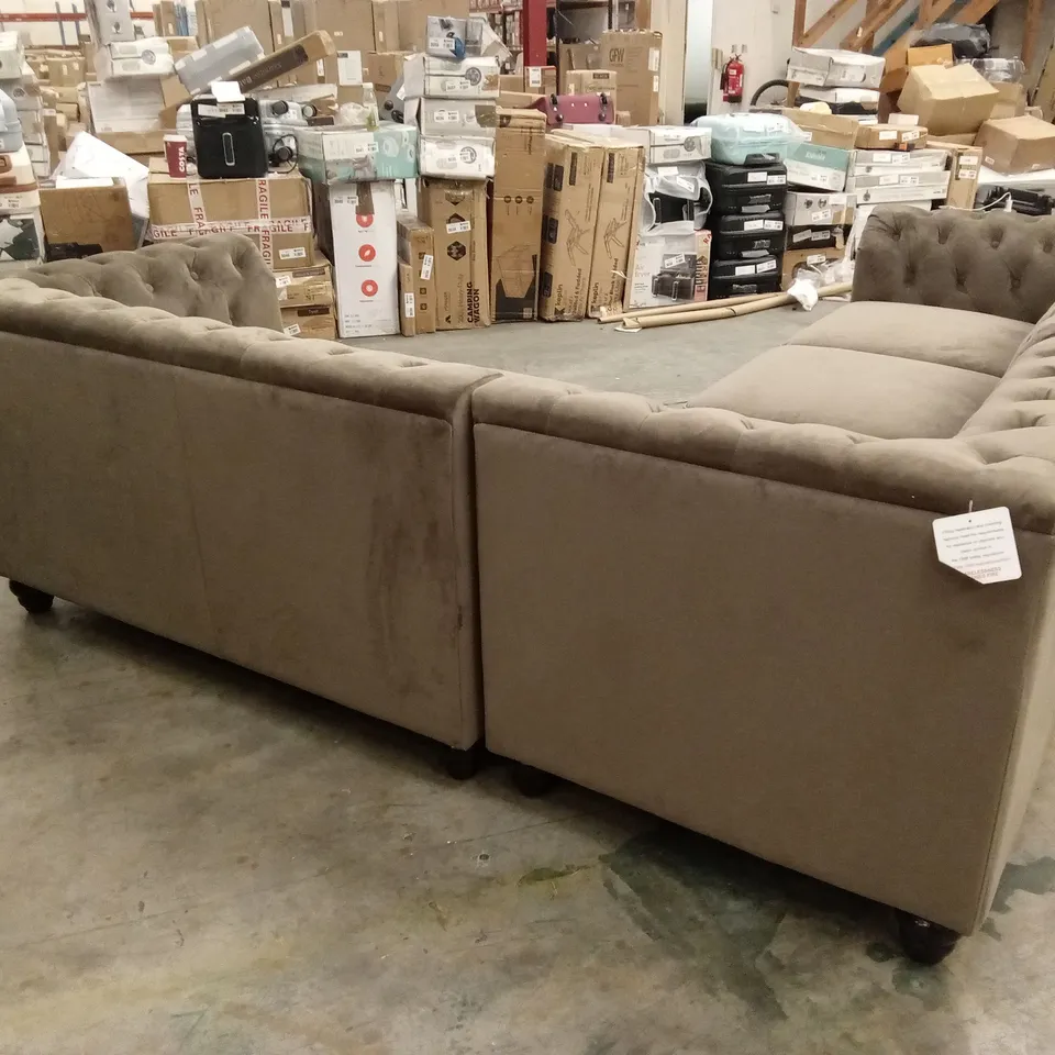 HAMPTON CHESTERFIELD CORNER SOFA, CLASSIC VELVET