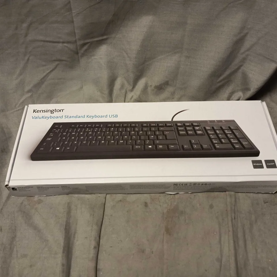 KENSINGTON VALUKEYBOARD STANDARD KEYBOARD USB