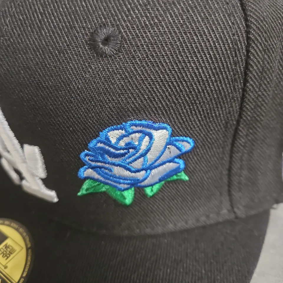 NEW ERA DODGERS WORLD SERIES COOPERSTOWN CAP - BLACK, LA LOGO, SIZE 7 5/8