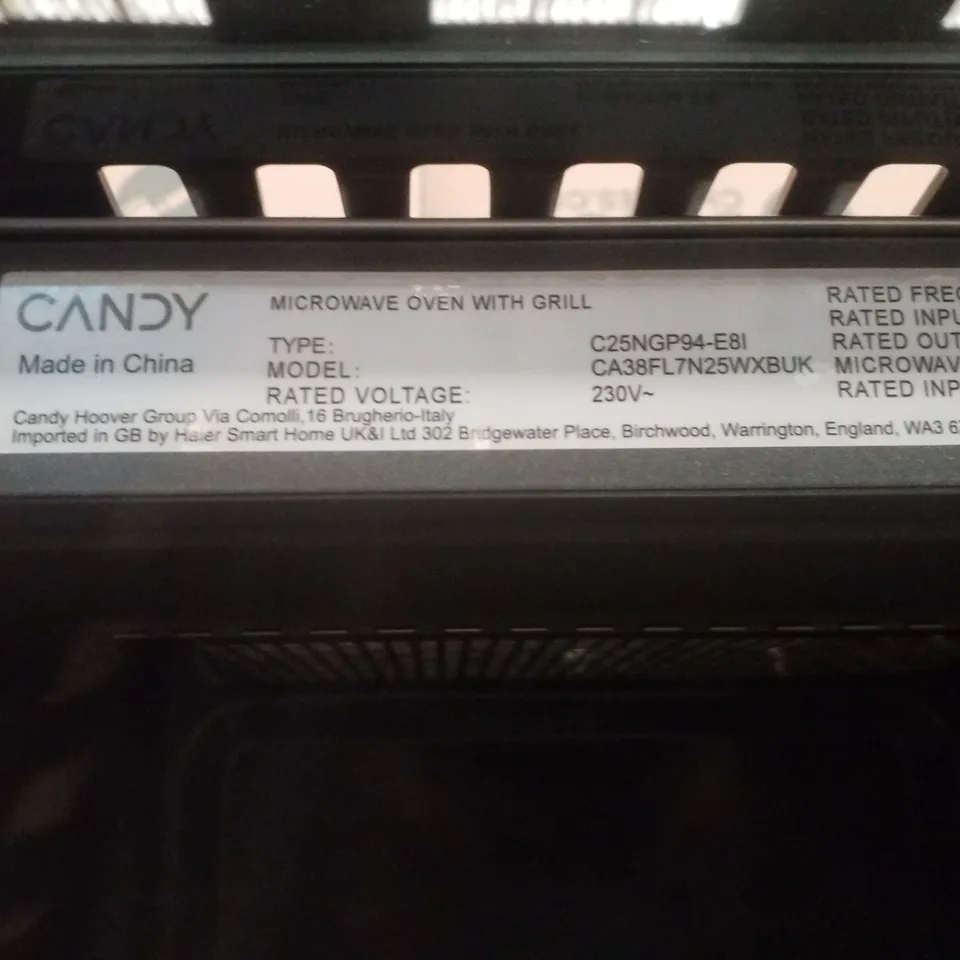 BOXED CANDY IDEA CA38FL7N25WXBUK BUILT-IN MICROWAVE WITH GRILL - BLACK