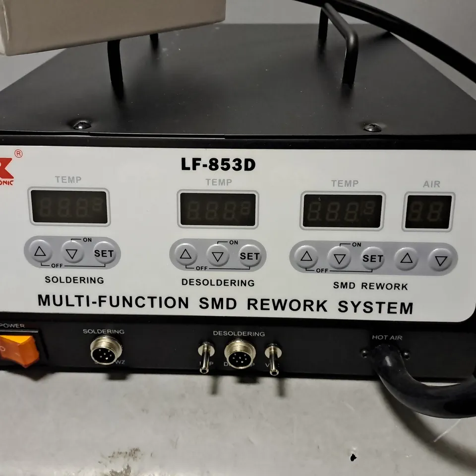 BOXED MULTI-FUNCTIONAL SMD REWORK SYSTEM LF-853D & VOLATGE REGULATOR 