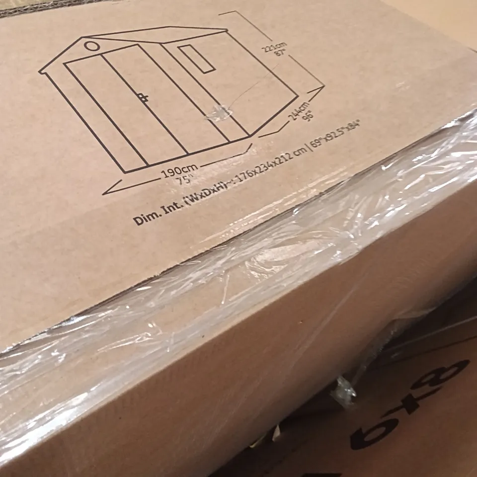 BOXED KETER GARDEN STORAGE SHED ( 2 BOXES ) 