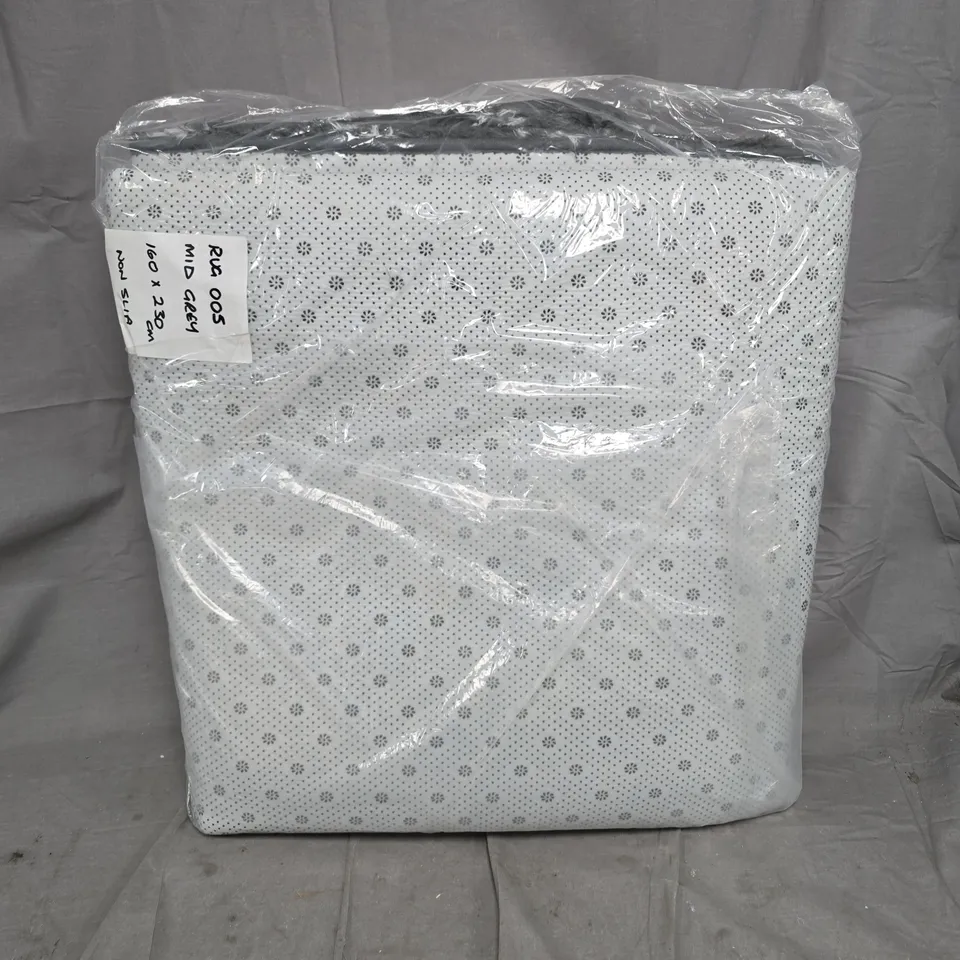 RUG 005 - MID GREY, 160 X 230 CM - NON-SLIP