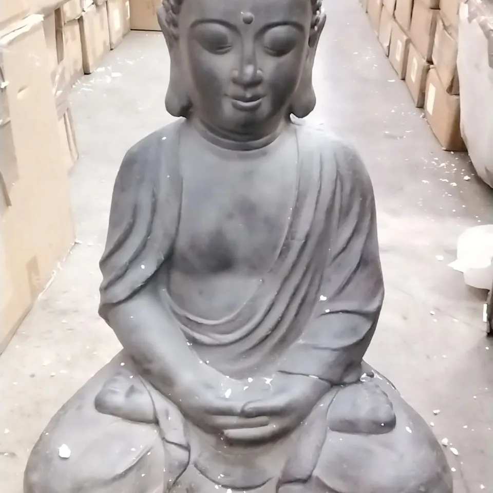 BOXED LARGE SITTING BUDHA FIGURE
