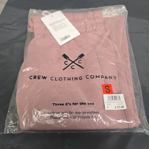 crew clothing company joggers in taupe size s