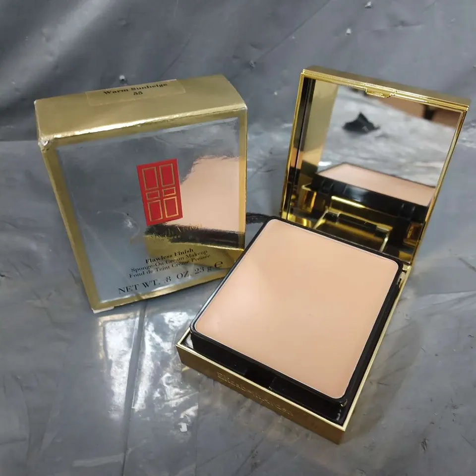 BOXED ELIZABETH ARDEN FLAWLESS FINISH SPONGE-ON CREAM MAKEUP (WARM SUNBEIGE 55) - 23