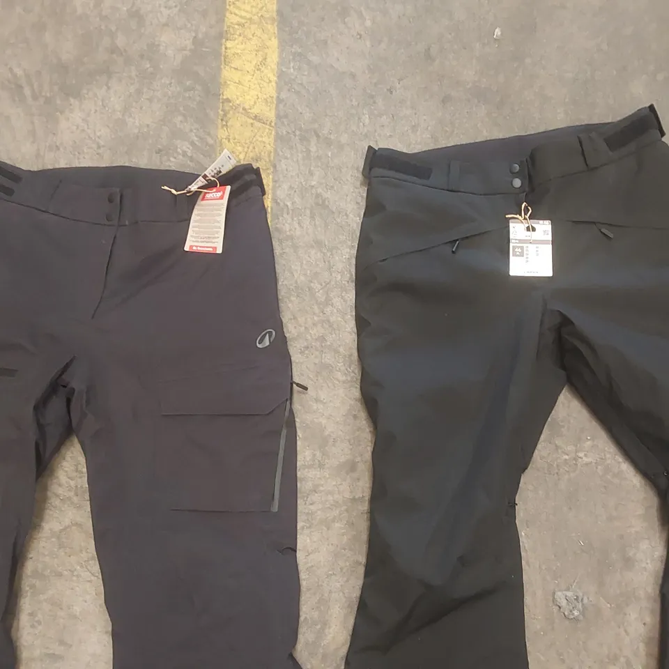 2x DECATHLON WATERPROOF TROUSERS - SIZE 46