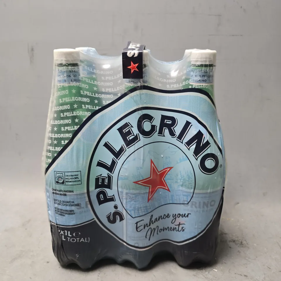 S.PELLEGRINO PACK OF 6 MINERAL WATERS 1L
