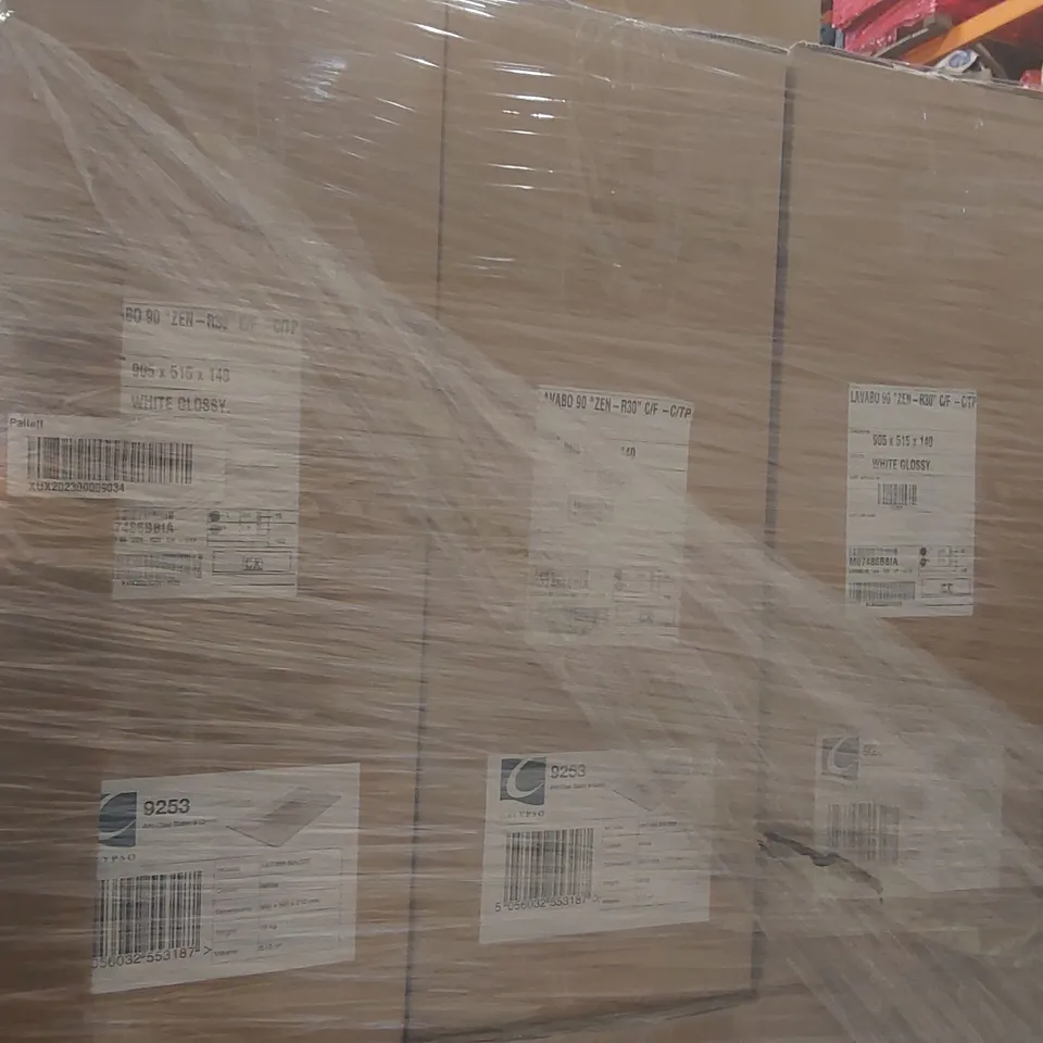 PALLET CONTAINING A LARGE QUANTITY OF APPROXIMATELY 14x BRAND NEW CALYPSO BASINS