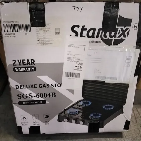 BOXED STARLUX DELUXE GAS STOVE