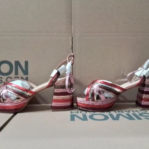 BOXED BRAND NEW APPROXIMATELY 6 SIMPLY BE PATSY WIDE WOMEN'S SHOES MULTI COLOUR SIZE UK7