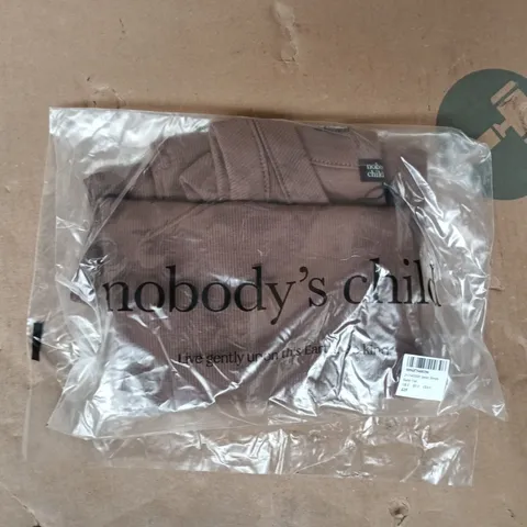 BAGGED NOBODY'S CHILD RACER VEST IN BROWN SIZE UK SMALL