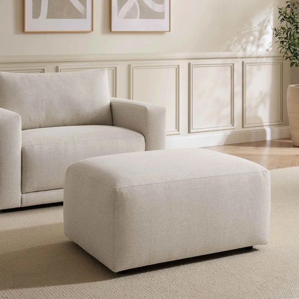 BOXED DUSK CHICAGO POUFFE - BEIGE (1 BOX)