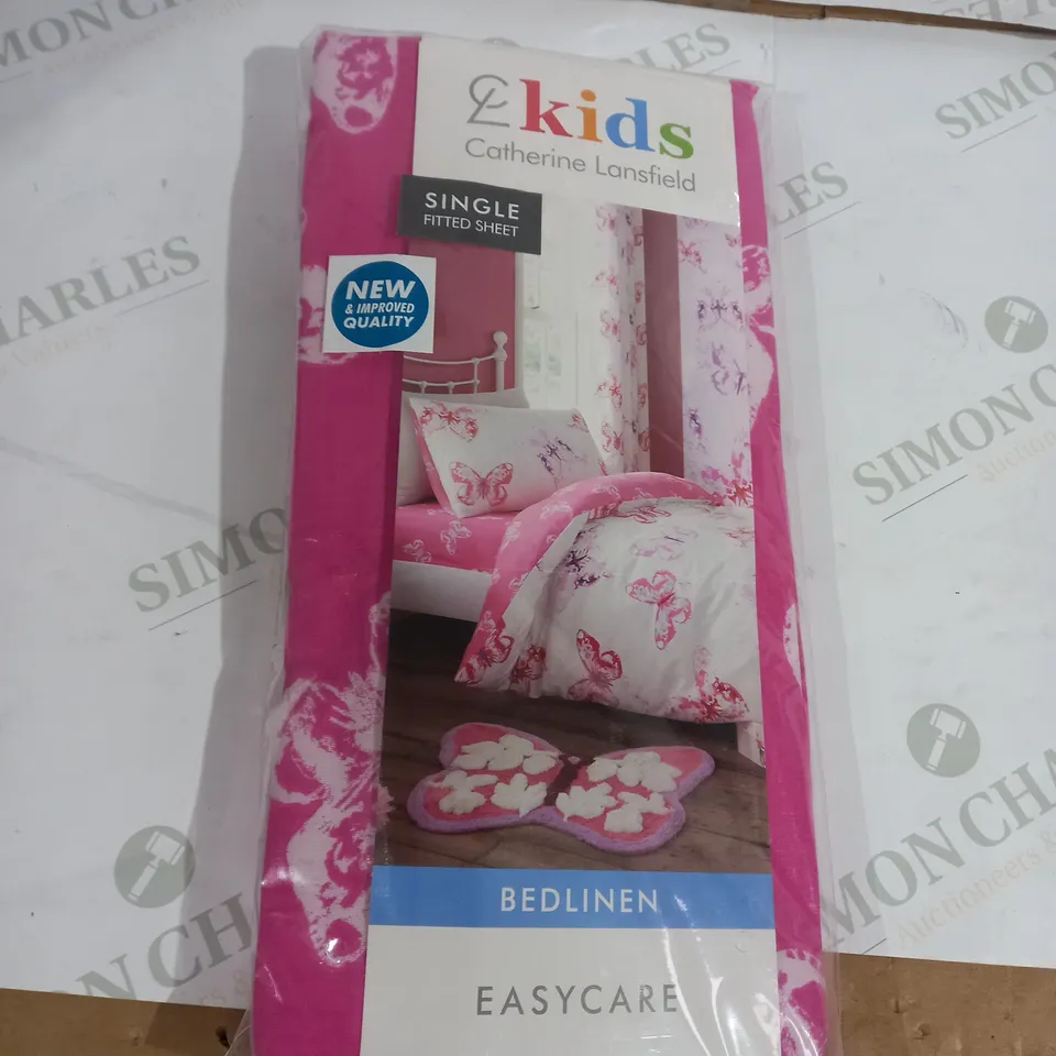 EASY CARE PINK FITTED SHEET FOR SINGLE BEDS 