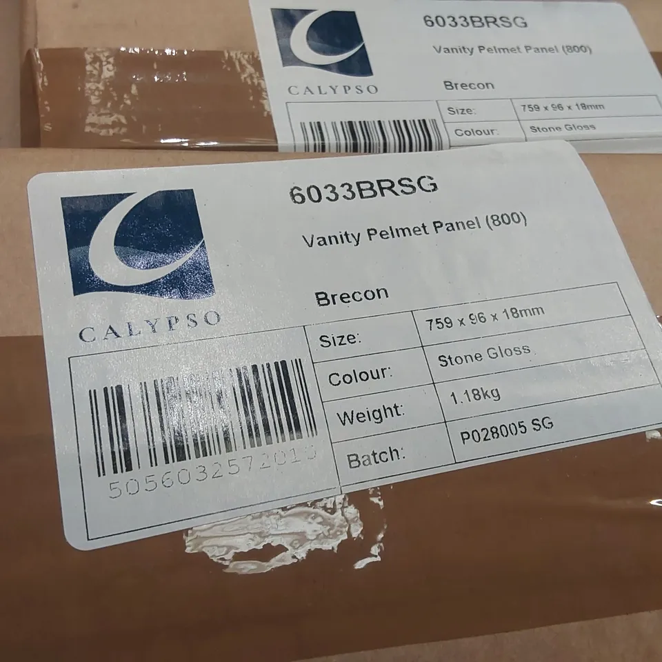 PALLET CONTAINING A LARGE QUANTITY OF BATHROOM FURNITURE PARTS INCLUDING: BRECON TALL WALL DOORS, CALYPSO VANITY PELMET PANELS ECT