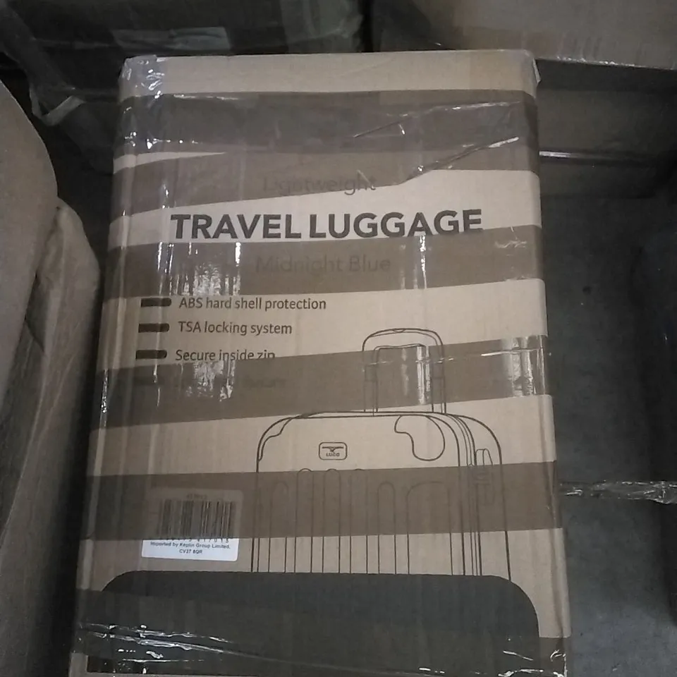 BOXED LUGG LIGHTWEIGHT TRAVEL LUGGAGE CASE - MIDNIGHT BLUE 