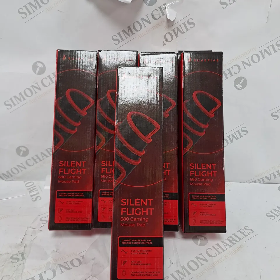 LOT OF 5 SUREFIRE SILENT FLIGHT 680 GAMING MOUSE PAD