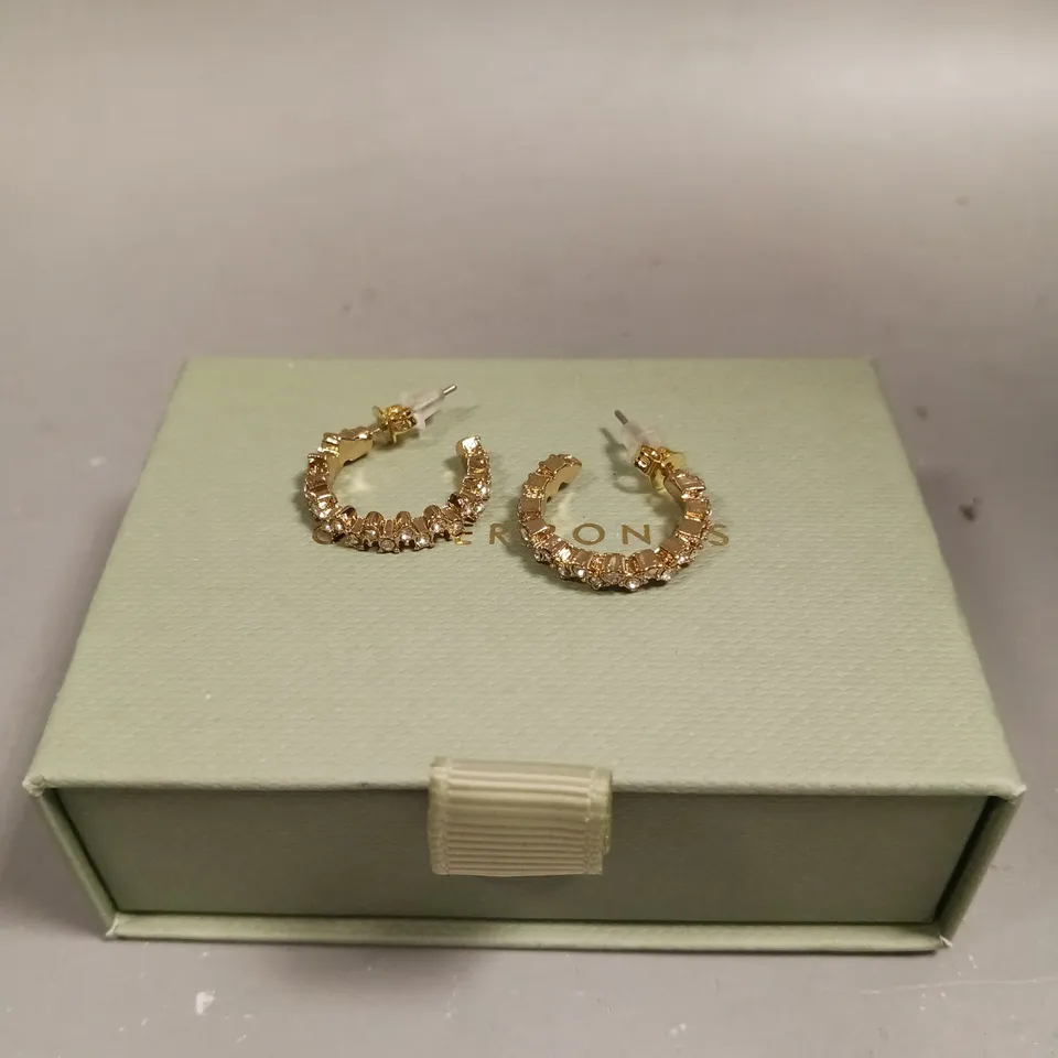 OLIVER BONAS STUDDED HOOP EARRINGS