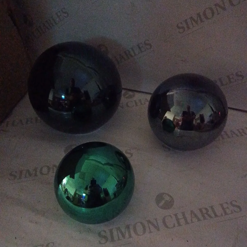 BUNDLEBERRY SET OF 3 INFINITY SPHERES, MULTI