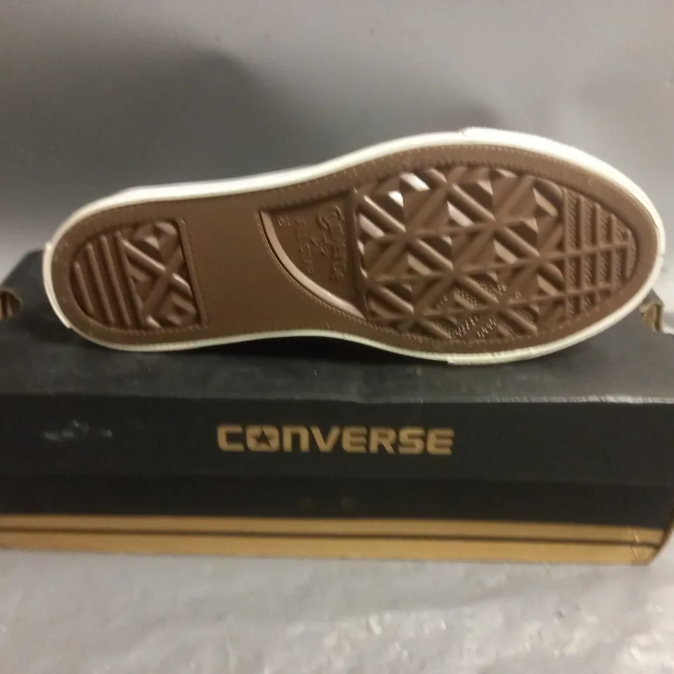 CONVERSE ALL STARS BLUE AND WHITE LACE UP PUMPS SIZE 2.5