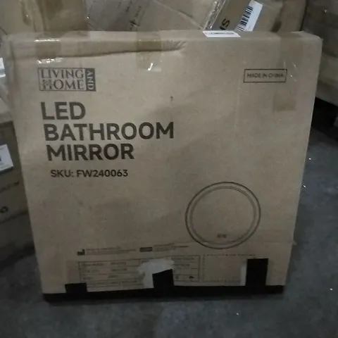 BOXED LIVING AND HOME LED BATHROOM MIRROR 