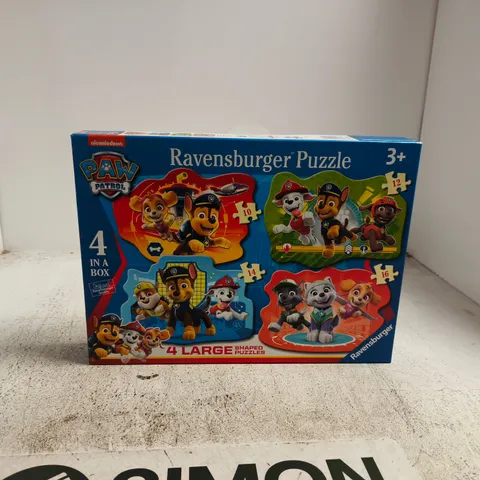 PAW PATROL 4 IN A BOX RAVENSBURGER PUZZLE AGES 3+