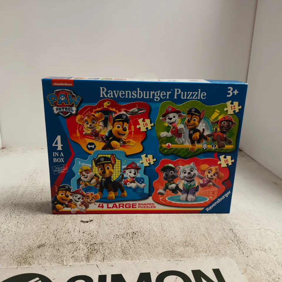 PAW PATROL 4 IN A BOX RAVENSBURGER PUZZLE AGES 3+