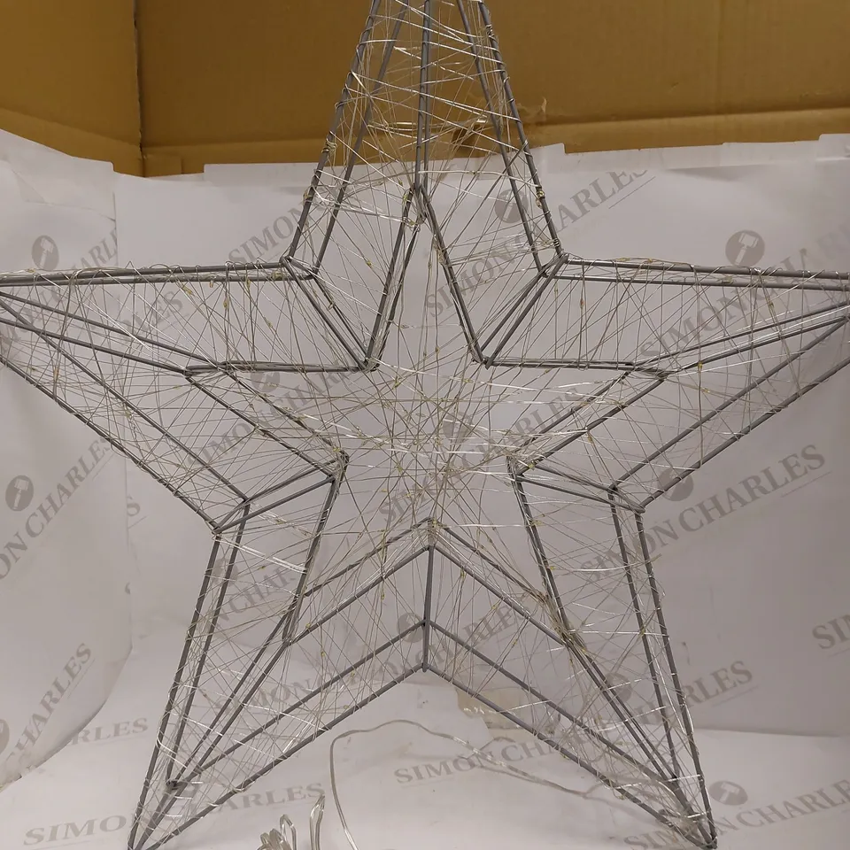 JOHN LEWIS ICE & PURE WHITE 58CM STAR LED LIGHT 