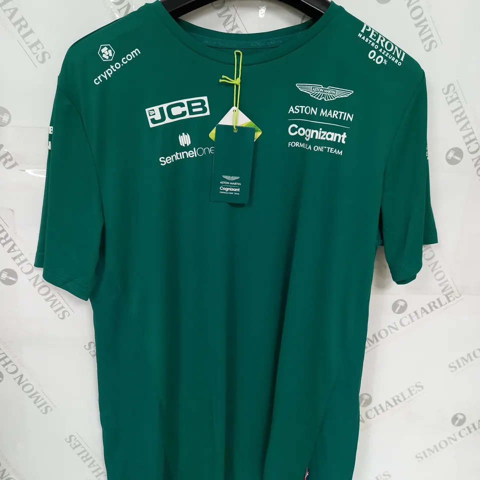 ASTON MARTIN LOGO TEAM T-SHIRT SIZE XL