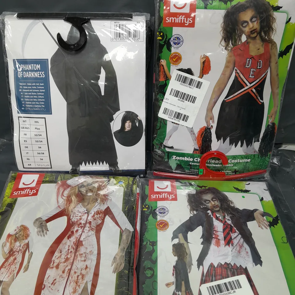 APPROXIMATELY 10 ASSORTED HALLOWEEN THEMED COSTUMES IN VARIOUS SIZES 