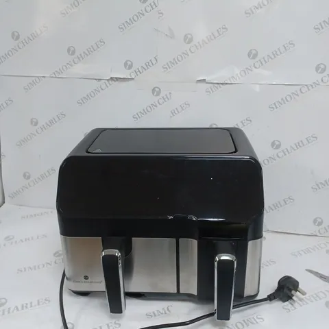 BOXED COOK'S ESSENTIALS 7.7L DUAL AIR FRYER 