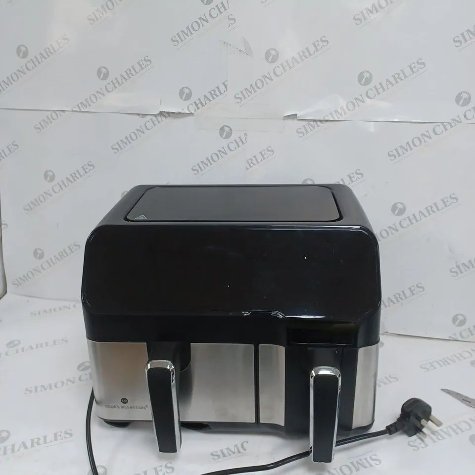 BOXED COOK'S ESSENTIALS 7.7L DUAL AIR FRYER 