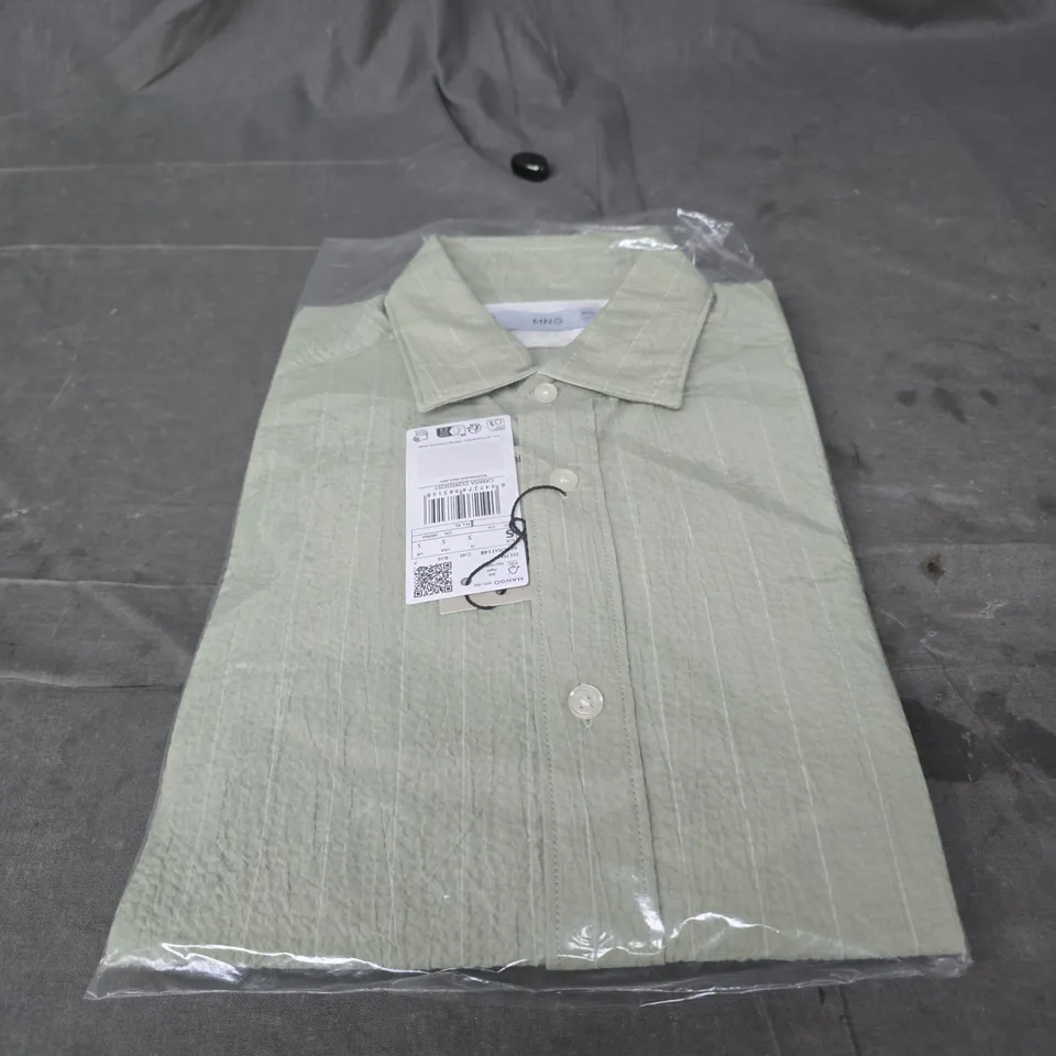 MANGO SHIRT – LIGHT GREEN, SIZE S. BAGGED