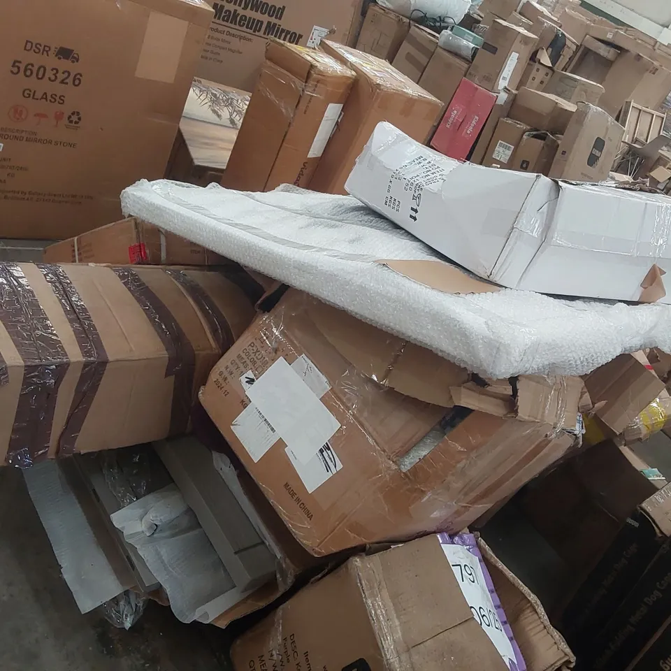 PALLET CONTAINING A LARGE ASSORTMENT OF FURNITURE PARTS ECT