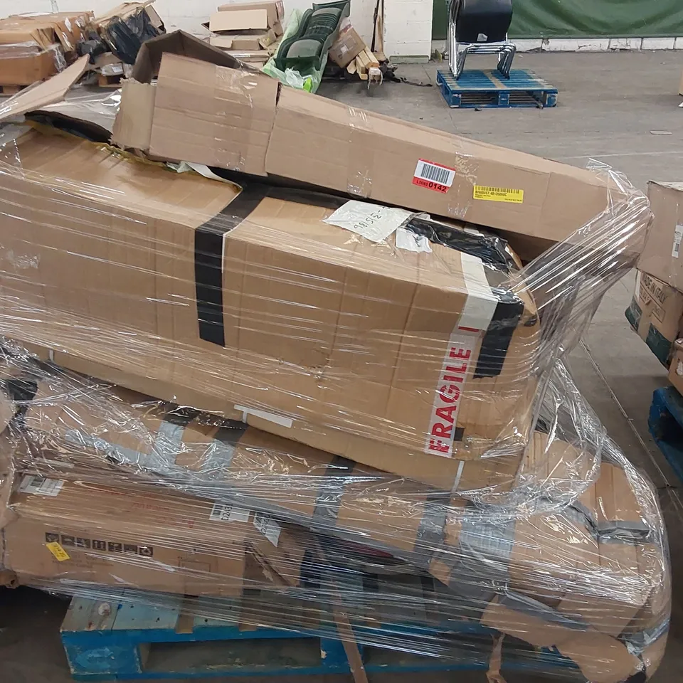 PALLET OF ASSORTED FURNITURE PARTS AND CONSUMER GOODS 