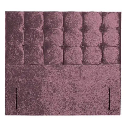 BAGGED PURPLE BARLOW UPHOLSTERED HEADBOARD FOR DOUBLE BED (1 ITEM)