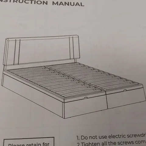BOXED GAS LIFT VERTICAL LINE VELVET OTTOMAN BED FRAME - SUPERKING SIZE, GREY (1 BOX)