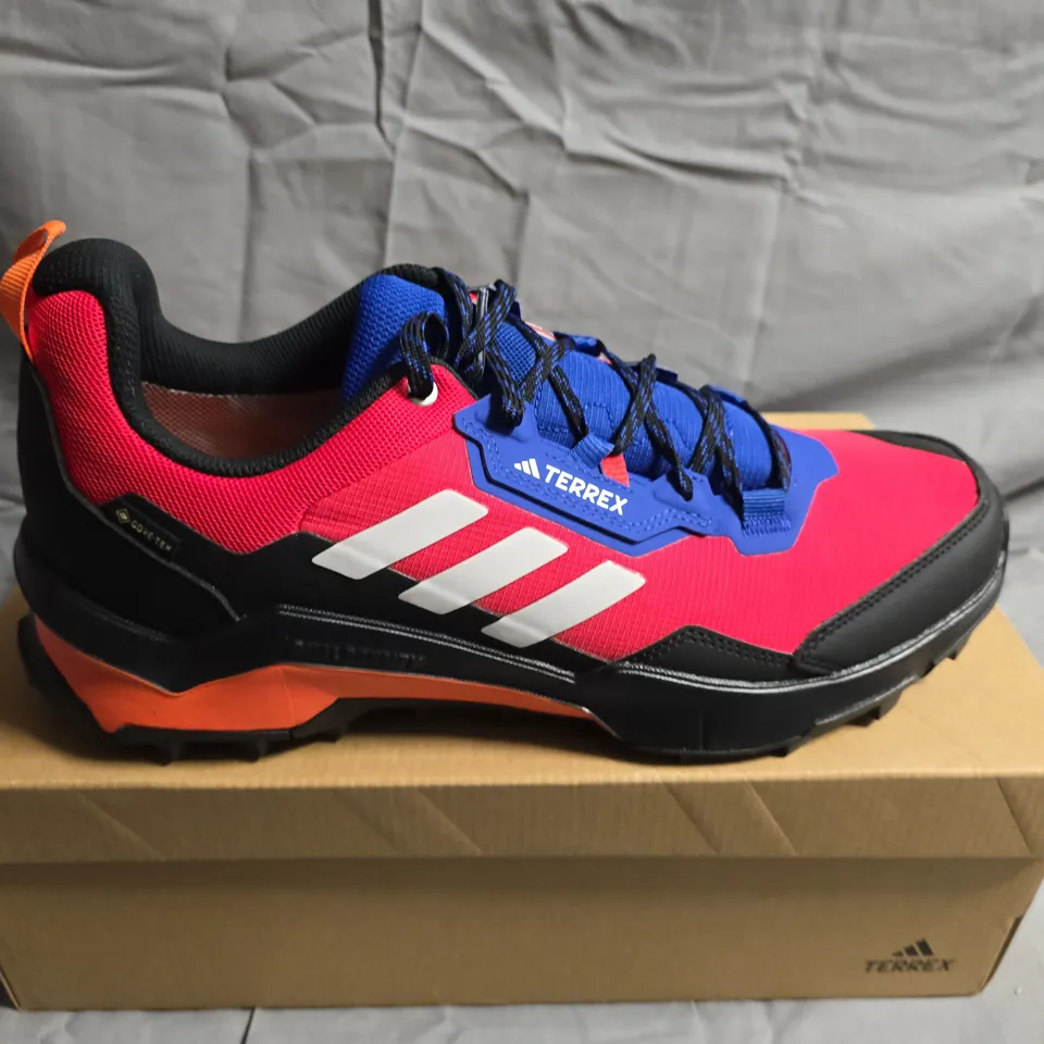 BOXED PAIR OF ADIDAS TERREX AX4 GTX TRAINERS - UK SIZE 10