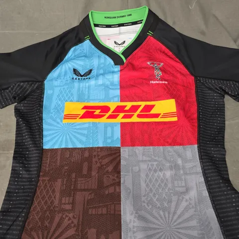 HARLEQUINS RUGBY JERSEY - SIZE 16